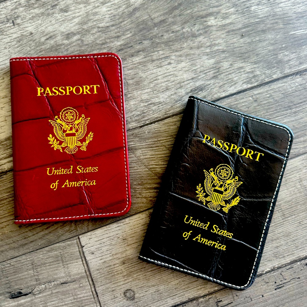 Dooney & Bourke leather Passport wallet His & Hers